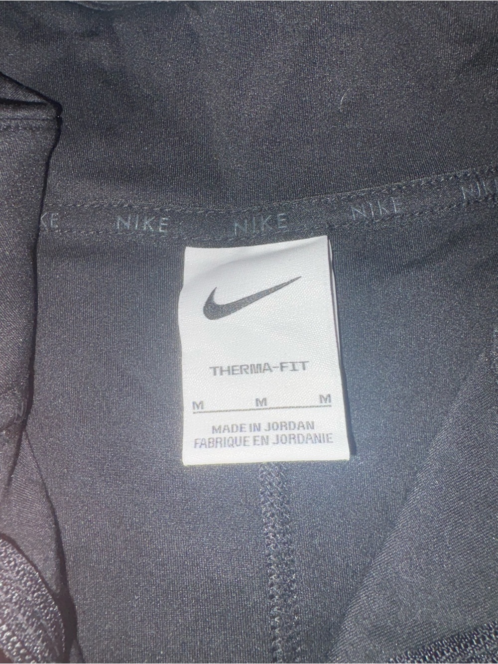 Nike Men’s Black Zip-Up Pullover Sweater - Picture 2 of 3